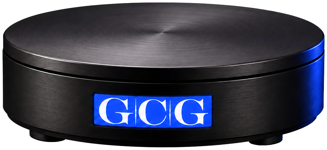 GCG rotating display stand